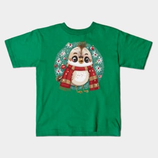 Sparrow Festive Feathered Friend Kids T-Shirt